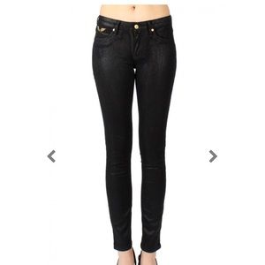 Robins jeans snake print black jeans sz. 27